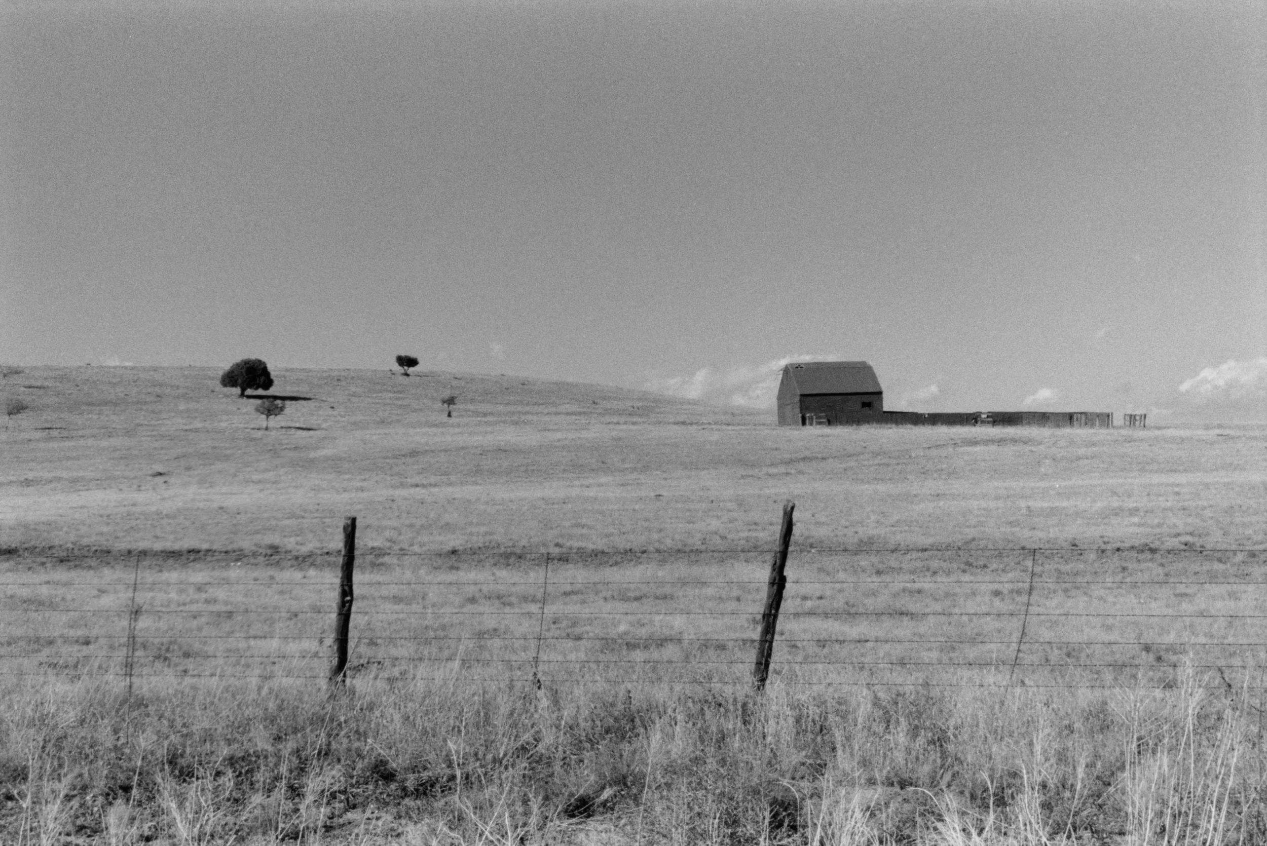 Black and white landscape study titled Marking the Land